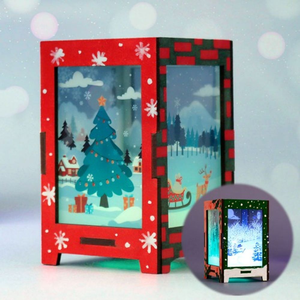 [ARTSAM] DIY Christmas Perforated LED Light Up Globe Tabletop Decoration Lamp Kit – Easy-to-Make Art & Craft Supplies for Unique Creations 